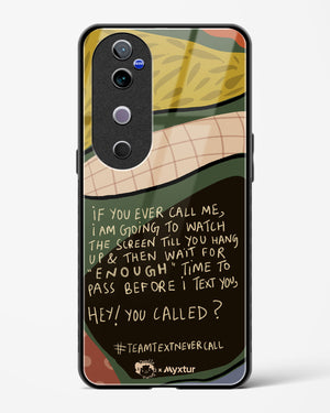 Team Text [doodleodrama] Glass Case Phone Cover (Vivo)