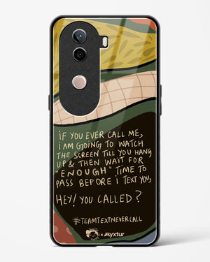 Team Text [doodleodrama] Glass Case Phone Cover (Vivo)