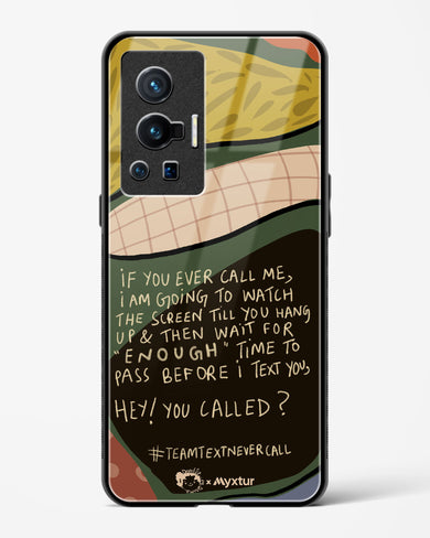Team Text [doodleodrama] Glass Case Phone Cover (Vivo)