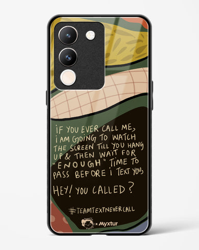 Team Text [doodleodrama] Glass Case Phone Cover (Vivo)