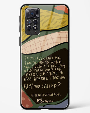 Team Text [doodleodrama] Glass Case Phone Cover (Xiaomi)