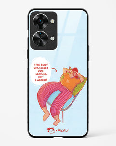 Built for Leisure [Doodle Drama] Glass Case Phone Cover (OnePlus)