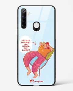 Built for Leisure [Doodle Drama] Glass Case Phone Cover (Realme)