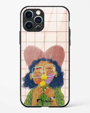 Floral Joy [doodleodrama] Glass Case Phone Cover-(Apple)