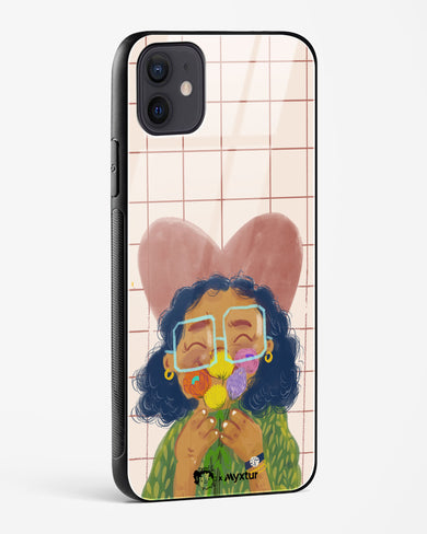 Floral Joy [doodleodrama] Glass Case Phone Cover (Apple)