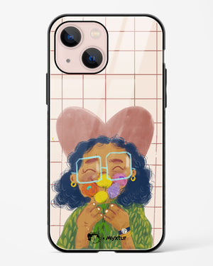 Floral Joy [doodleodrama] Glass Case Phone Cover-(Apple)