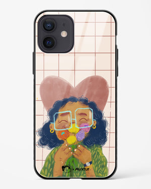 Floral Joy [doodleodrama] Glass Case Phone Cover (Apple)