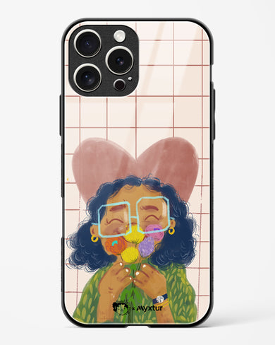 Floral Joy [doodleodrama] Glass Case Phone Cover (Apple)