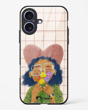 Floral Joy [doodleodrama] Glass Case Phone Cover (Apple)