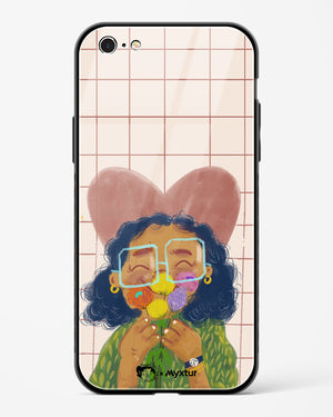 Floral Joy [doodleodrama] Glass Case Phone Cover (Apple)