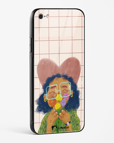 Floral Joy [doodleodrama] Glass Case Phone Cover (Apple)