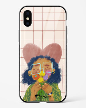 Floral Joy [doodleodrama] Glass Case Phone Cover (Apple)