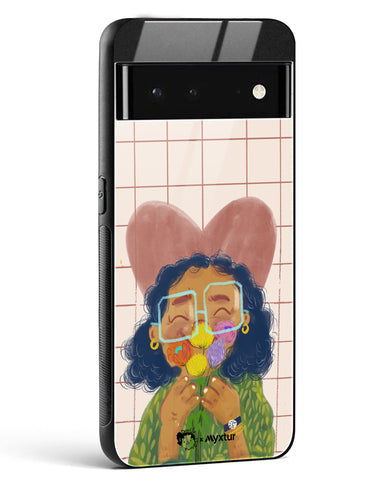 Floral Joy [doodleodrama] Glass Case Phone Cover (Google)