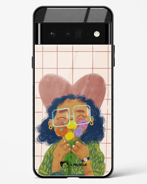 Floral Joy [doodleodrama] Glass Case Phone Cover (Google)