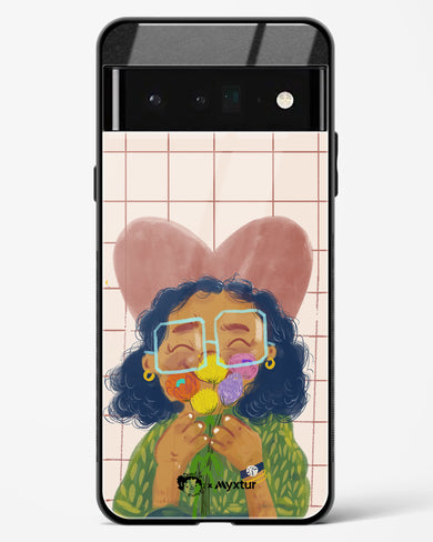 Floral Joy [doodleodrama] Glass Case Phone Cover (Google)