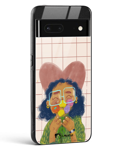 Floral Joy [doodleodrama] Glass Case Phone Cover (Google)