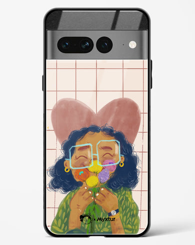 Floral Joy [doodleodrama] Glass Case Phone Cover (Google)