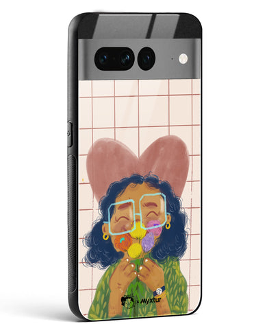 Floral Joy [doodleodrama] Glass Case Phone Cover (Google)