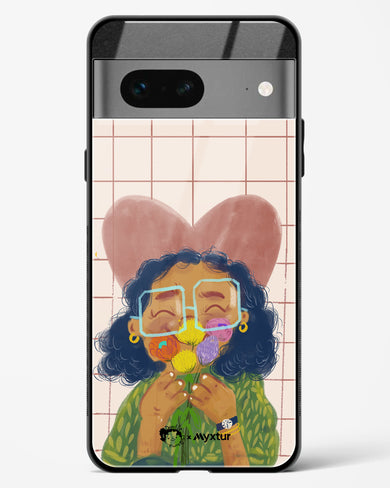 Floral Joy [doodleodrama] Glass Case Phone Cover (Google)