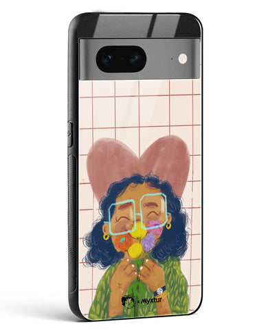 Floral Joy [doodleodrama] Glass Case Phone Cover (Google)