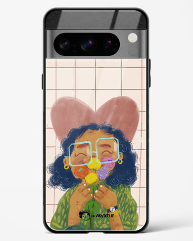 Floral Joy [doodleodrama] Glass Case Phone Cover (Google)