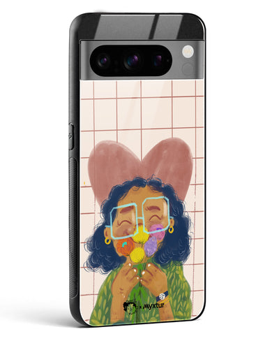 Floral Joy [doodleodrama] Glass Case Phone Cover (Google)