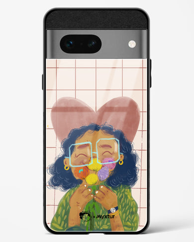 Floral Joy [doodleodrama] Glass Case Phone Cover (Google)