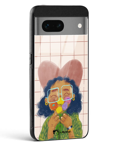Floral Joy [doodleodrama] Glass Case Phone Cover (Google)