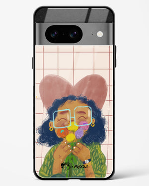 Floral Joy [doodleodrama] Glass Case Phone Cover (Google)