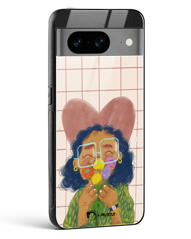 Floral Joy [doodleodrama] Glass Case Phone Cover (Google)