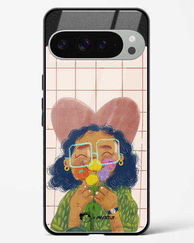 Floral Joy [doodleodrama] Glass Case Phone Cover (Google)