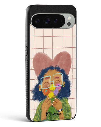 Floral Joy [doodleodrama] Glass Case Phone Cover (Google)