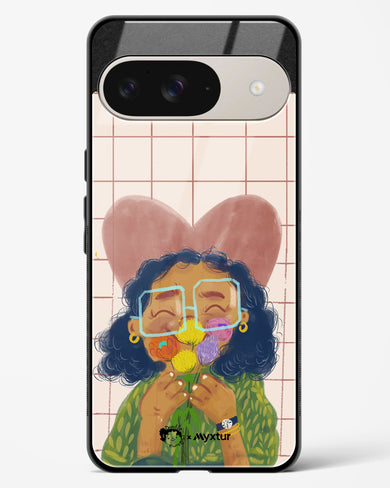 Floral Joy [doodleodrama] Glass Case Phone Cover (Google)