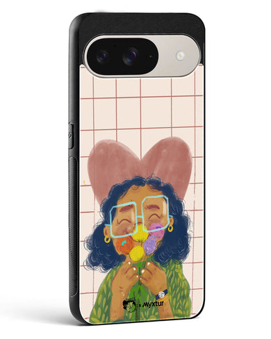 Floral Joy [doodleodrama] Glass Case Phone Cover (Google)