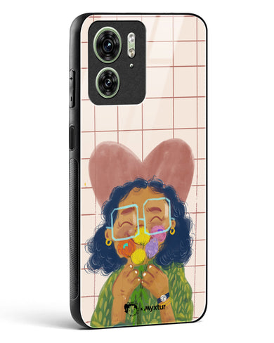 Floral Joy [doodleodrama] Glass Case Phone Cover (Motorola)