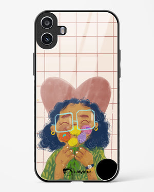 Floral Joy [doodleodrama] Glass Case Phone Cover (Nothing)
