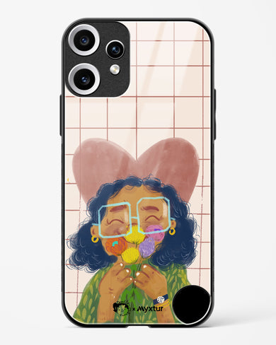Floral Joy [doodleodrama] Glass Case Phone Cover (Nothing)