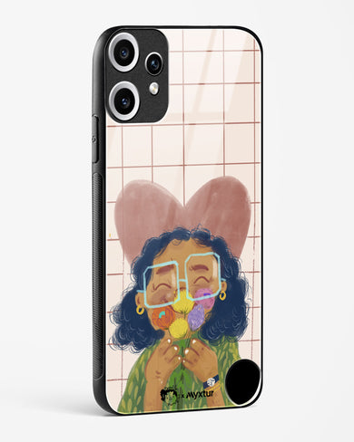 Floral Joy [doodleodrama] Glass Case Phone Cover (Nothing)