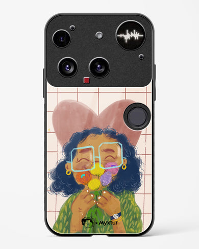 Floral Joy [doodleodrama] Glass Case Phone Cover (Nothing)