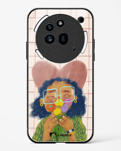 Floral Joy [doodleodrama] Glass Case Phone Cover (Nothing)