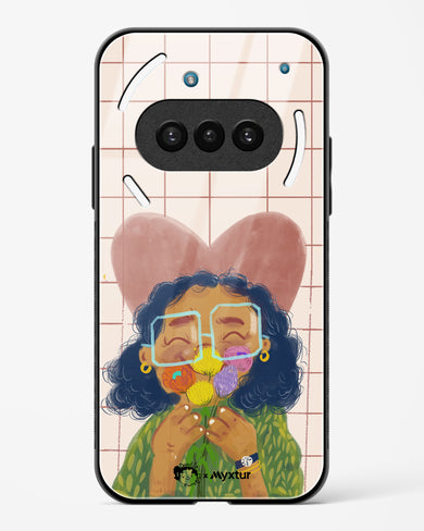 Floral Joy [doodleodrama] Glass Case Phone Cover (Nothing)