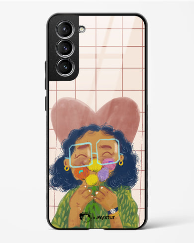 Floral Joy [doodleodrama] Glass Case Phone Cover (Samsung)
