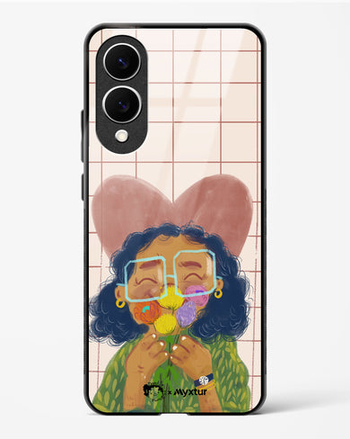 Floral Joy [doodleodrama] Glass Case Phone Cover (Samsung)