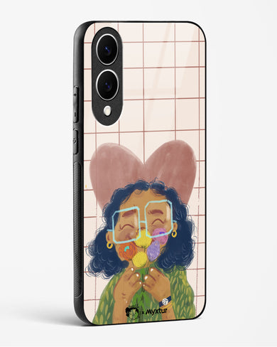 Floral Joy [doodleodrama] Glass Case Phone Cover (Samsung)