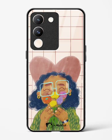 Floral Joy [doodleodrama] Glass Case Phone Cover (Vivo)