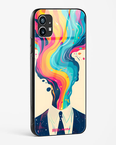 Colour Cascade [BREATHE] Glass Case Phone Cover-(Nothing)