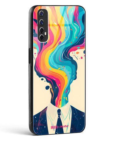 Colour Cascade [BREATHE] Glass Case Phone Cover-(Realme)