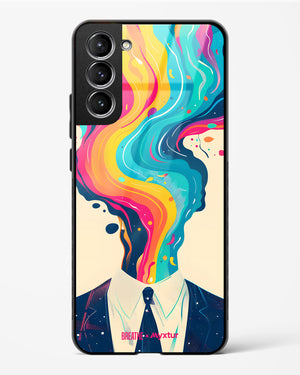 Colour Cascade [BREATHE] Glass Case Phone Cover-(Samsung)