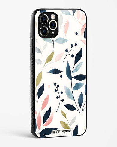 Gentle Greens [BREATHE] Glass Case Phone Cover (Apple)