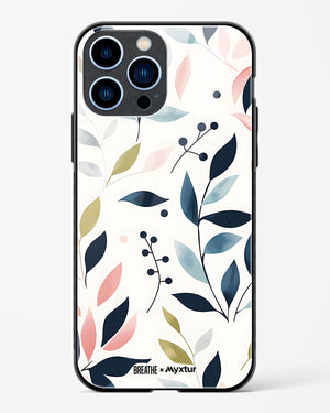 Gentle Greens [BREATHE] Glass Case Phone Cover (Apple)